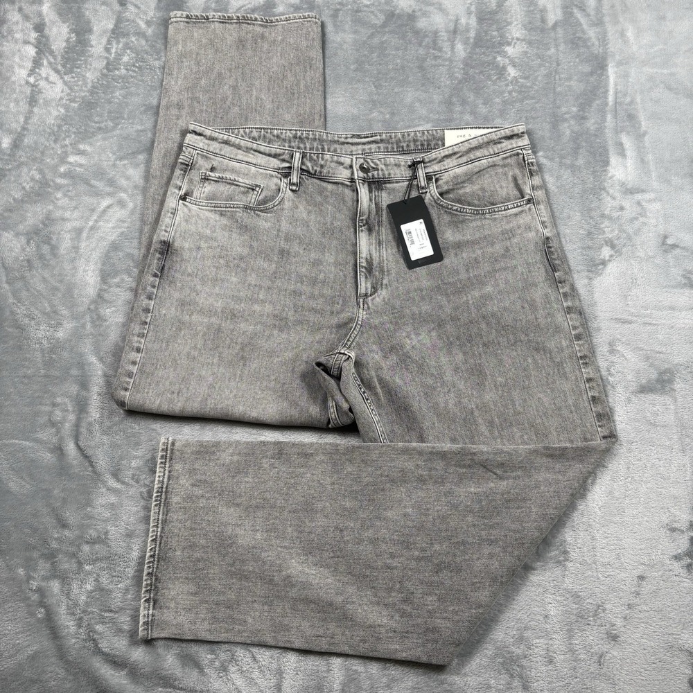 Rag & Bone RB4 Straight Fit Jeans Mens 38x32 Gray Stockbridge Wash Denim NWT